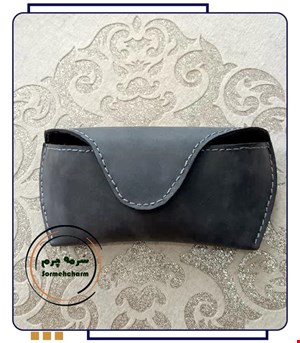 کیف عینک چرم صنعتی و دست دوز مدل سوگل